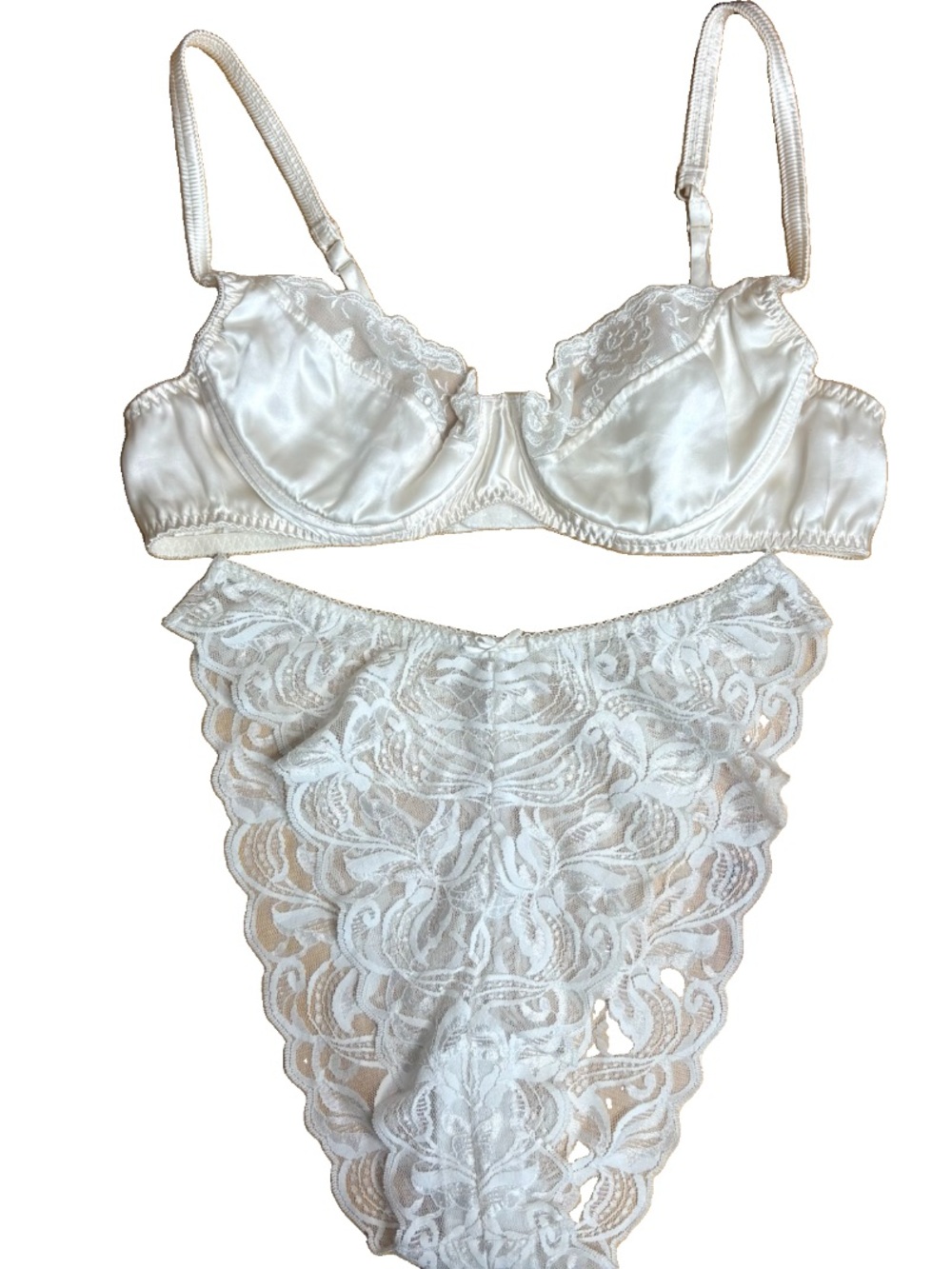 Vintage Victoria’s Secret Lace Bra Panties Set